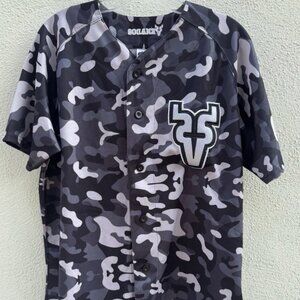 Rare Mexican Baseball Jersey El Siglo Oficial Venados De Mazatlán Mens Camo M